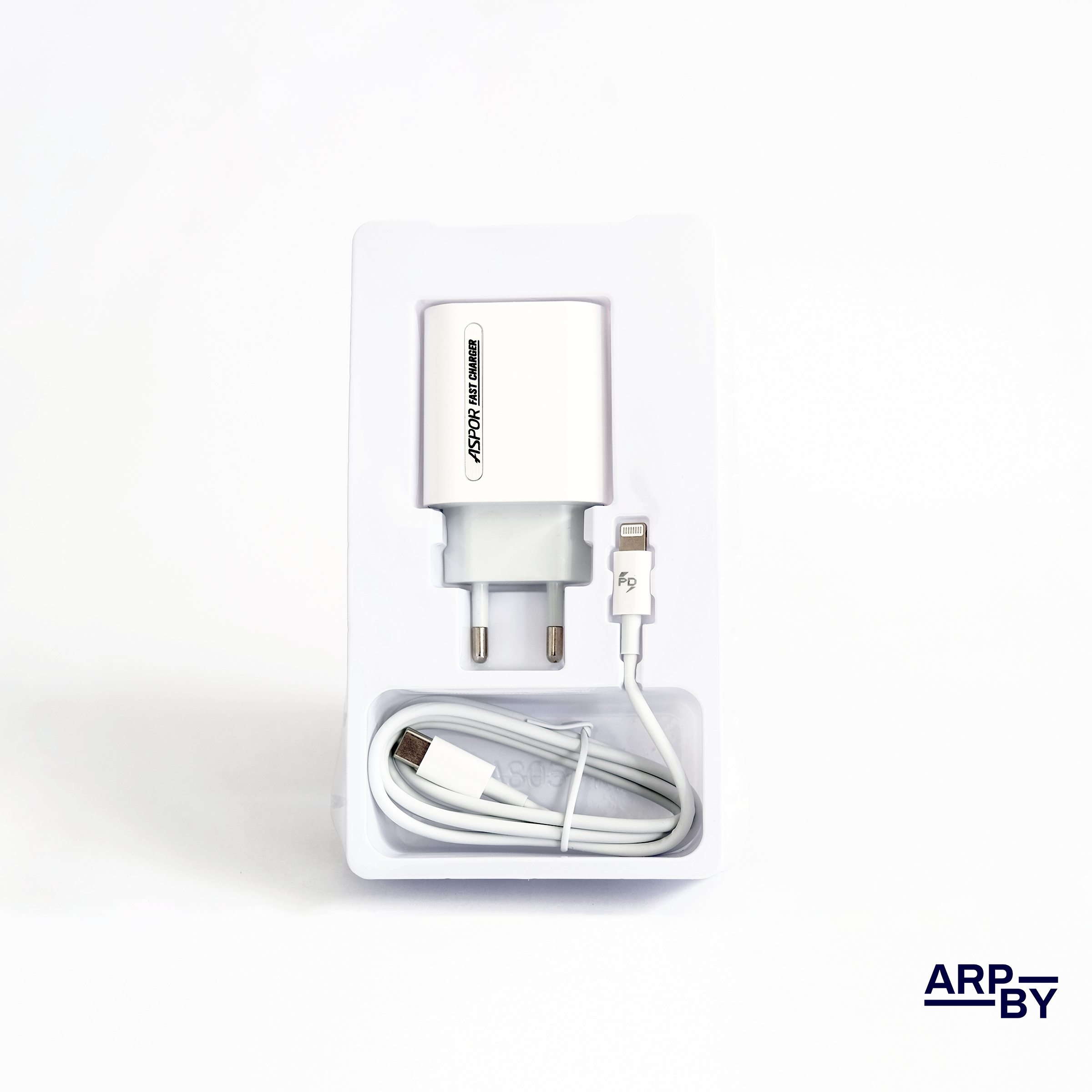 Carregador rapido 33W A806 Branco 2 entradas C Cabo Lightning (Iphone) Carregador rapido 33W A806 Branco 2 entradas C Cabo Lightning (Iphone)